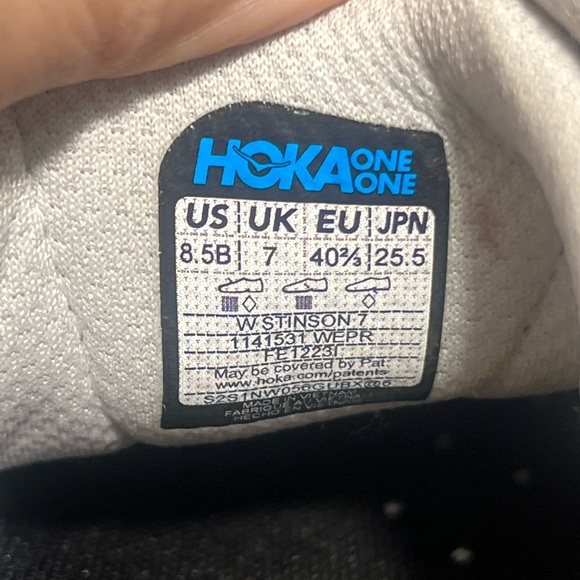 Hoka One One Stinson 7 Women Trail & Running Walking Shoe Size 8.5 Multi Color - Picture 5 of 7